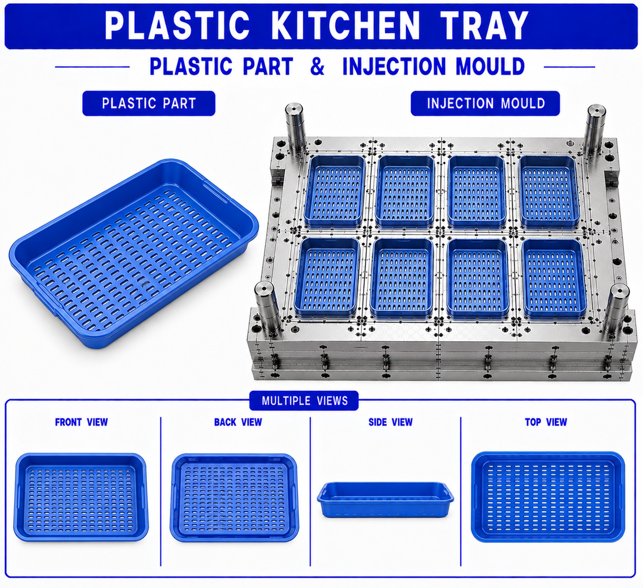 Plastic Kitchen Tray Mould and Moulding Service